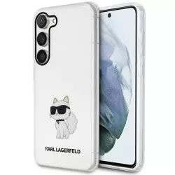   Karl Lagerfeld KLHCS23SHNCHTCT Samsung Galaxy S23 S911 átlátszó keménytok ikonikus Choupette