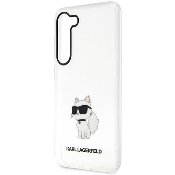 Karl Lagerfeld KLHCS23SHNCHTCT Samsung Galaxy S23 S911 átlátszó keménytok ikonikus Choupette