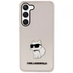   Karl Lagerfeld KLHCS23MHNCHTCP Samsung Galaxy S23+ S916 rózsaszín keménytok ikonikus Choupette