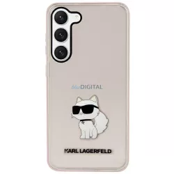   Karl Lagerfeld KLHCS23MHNCHTCP Samsung Galaxy S23+ S916 rózsaszín keménytok ikonikus Choupette