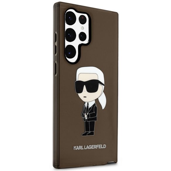 Karl Lagerfeld KLHCS23LHNIKTCK Samsung Galaxy S23 UltraS918 fekete keménytok ikonikus Karl Lagerfeld