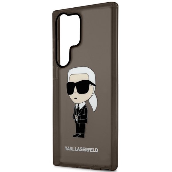 Karl Lagerfeld KLHCS23LHNIKTCK Samsung Galaxy S23 UltraS918 fekete keménytok ikonikus Karl Lagerfeld