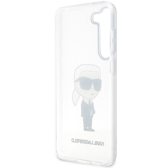 Karl Lagerfeld KLHCS23SHNIKTCT Samsung Galaxy S23 S911 átlátszó keménytok ikonikus Karl Lagerfeld