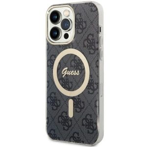 Guess GUHMP14XH4STK iPhone 14 Pro Max 6.7" fekete keménytok 4G MagSafe