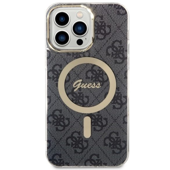 Guess GUHMP14XH4STK iPhone 14 Pro Max 6.7" fekete keménytok 4G MagSafe