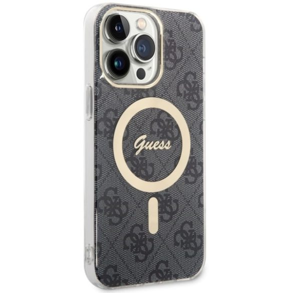 Guess GUHMP14XH4STK iPhone 14 Pro Max 6.7" fekete keménytok 4G MagSafe