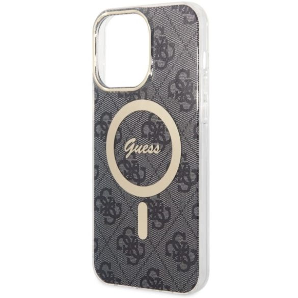 Guess GUHMP14XH4STK iPhone 14 Pro Max 6.7" fekete keménytok 4G MagSafe