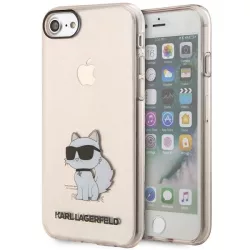   Karl Lagerfeld KLHCI8HNCHTCP iPhone 7/8/ SE 2020 / SE 2022 rózsaszín keménytok ikonikus Choupette