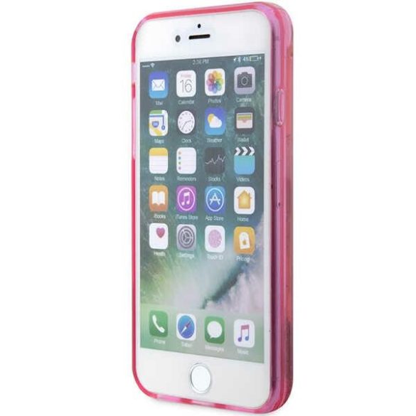 Karl Lagerfeld KLHCI8LNKHCP iPhone 7/8/ SE 2020 / SE 2022 rózsaszín keménytok Glitter Karl Head