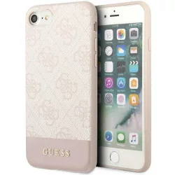   Guess GUHCI8G4GLPI iPhone 7/8/SE 2020 / SE 2022 rózsaszín keménytok  4G Stripe Collection