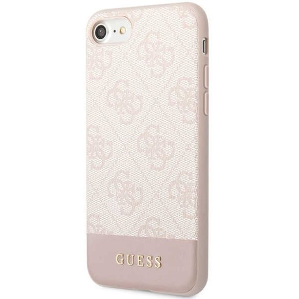 Guess GUHCI8G4GLPI iPhone 7/8/SE 2020 / SE 2022 rózsaszín keménytok  4G Stripe Collection