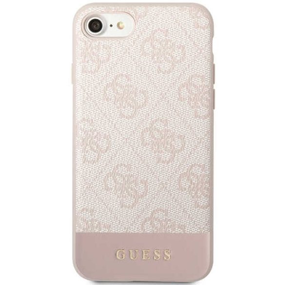 Guess GUHCI8G4GLPI iPhone 7/8/SE 2020 / SE 2022 rózsaszín keménytok  4G Stripe Collection