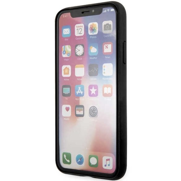 Guess GUHCPX4GMGGR iPhone X/XS szürke keménytok 4G nagy fém logó