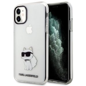 Karl Lagerfeld KLHCN61HNCHTCT iPhone 11  6,1" átlátszó keménytok  ikonikus Choupette