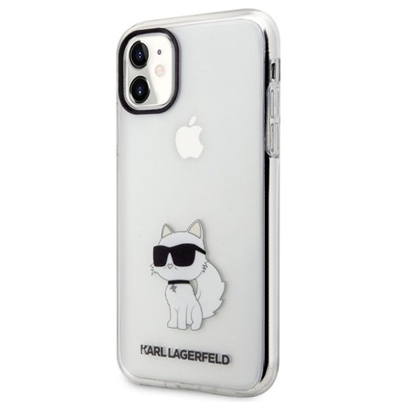 Karl Lagerfeld KLHCN61HNCHTCT iPhone 11 / Xr 6,1" átlátszó keménytok  ikonikus Choupette