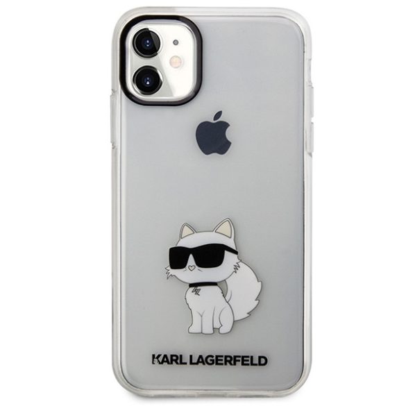 Karl Lagerfeld KLHCN61HNCHTCT iPhone 11 / Xr 6,1" átlátszó keménytok  ikonikus Choupette