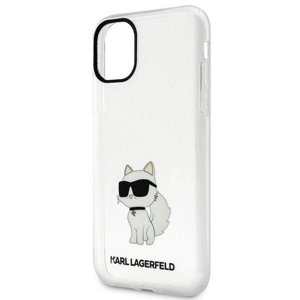 Karl Lagerfeld KLHCN61HNCHTCT iPhone 11 / Xr 6,1" átlátszó keménytok  ikonikus Choupette