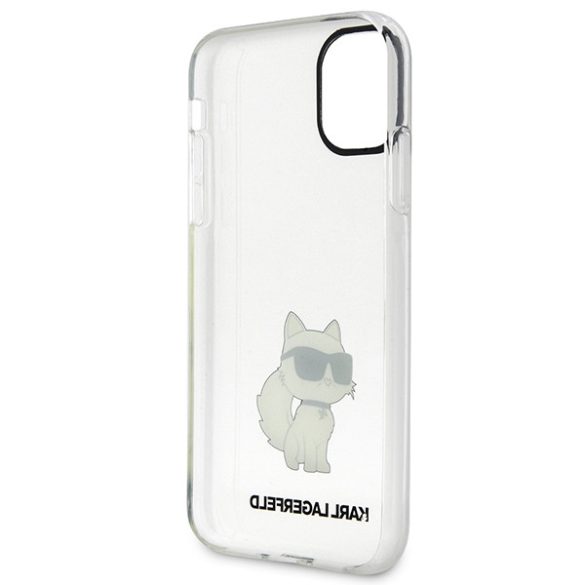 Karl Lagerfeld KLHCN61HNCHTCT iPhone 11 / Xr 6,1" átlátszó keménytok  ikonikus Choupette