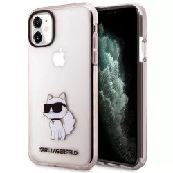   Karl Lagerfeld KLHCN61HNCHTCP iPhone 11  6,1" rózsaszín keménytok ikonikus Choupette