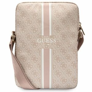 Guess Torba GUTB10P4RPSP 10" rózsaszín 4G csíkos táblagép táska