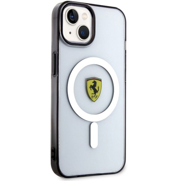 Ferrari FEHMP14MURKT iPhone 14 Plus / 15 Plus 6,7" átlátszó keménytok Outline Magsafe