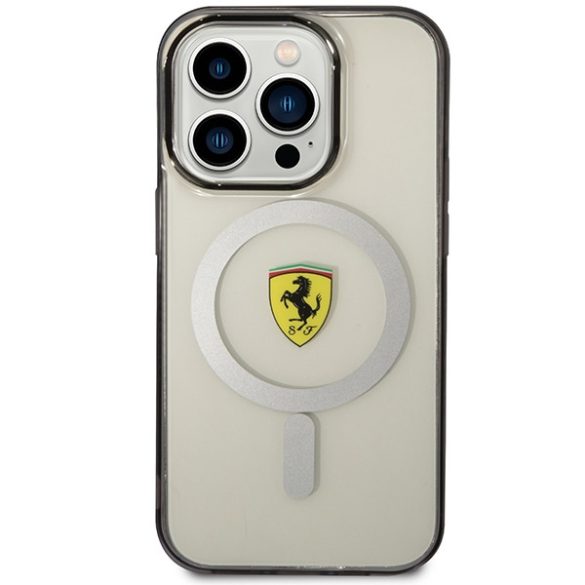 Ferrari FEHMP14LURKT iPhone 14 Pro 6,1" átlátszó keménytok Outline Magsafe