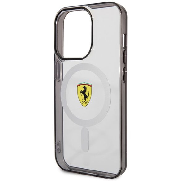 Ferrari FEHMP14LURKT iPhone 14 Pro 6,1" átlátszó keménytok Outline Magsafe