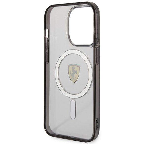 Ferrari FEHMP14LURKT iPhone 14 Pro 6,1" átlátszó keménytok Outline Magsafe