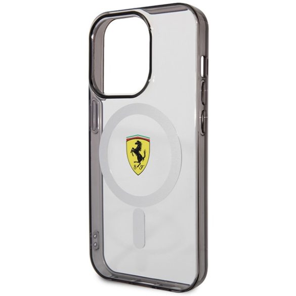 Ferrari FEHMP14XURKT iPhone 14 Pro Max 6.7" átlátszó keménytok Outline Magsafe