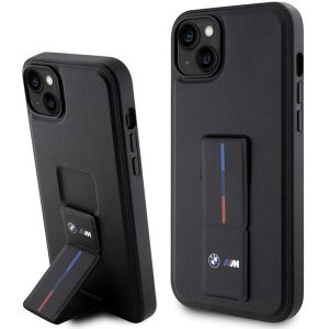 Etui BMW BMHCP14S22GSLK iPhone 14 6.1" fekete keménytok Grip Hot Stamp
