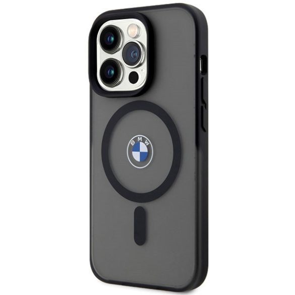 Etui BMW BMHMP14LDSLK iPhone 14 Pro 6.1" fekete keménytok  Aláírás MagSafe aláírás