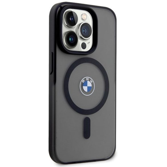 Etui BMW BMHMP14XDSLK iPhone 14 Pro Max 6.7" fekete keménytok  Aláírás MagSafe aláírás