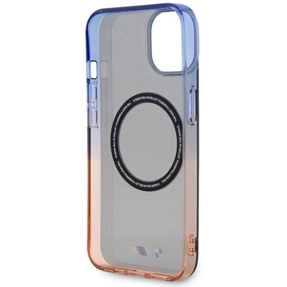 Etui BMW BMHMP14SHTGE iPhone 14 / 15 / 13 6.1" szürke keménytok, gradiens lökhárító MagSafe