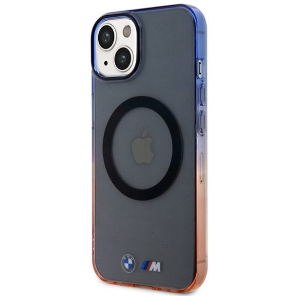 Etui BMW BMHMP14MHTGE iPhone 14 Plus / 15 Plus 6.7" szürke keménytok Gradient Bumper MagSafe