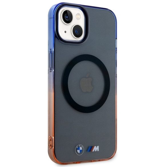 Etui BMW BMHMP14MHTGE iPhone 14 Plus / 15 Plus 6.7" szürke keménytok Gradient Bumper MagSafe