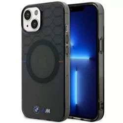   Etui BMW BMHMP14SHGPK iPhone 14 6.1" szürke MagSafe minta tok