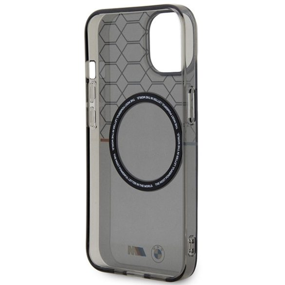 Etui BMW BMHMP14SHGPK iPhone 14 / 15 / 13 6.1" szürke MagSafe minta tok