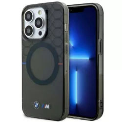   Etui BMW BMHMP14XHGPK iPhone 14 Pro Max 6.7" szürke keménytok  Pattern MagSafe minta