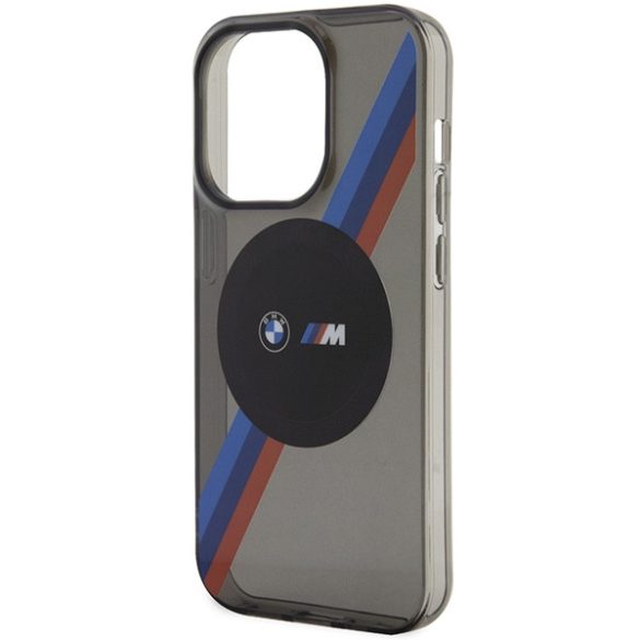 Etui BMW BMHMP14LHDTK iPhone 14 Pro 6.1" szürke Tricolor Stripes MagSafe szürke csíkok tok