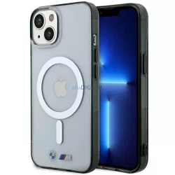   Etui BMW BMHMP14MHCRS iPhone 14 Plus 6.7" átlátszó keménytok Ezüst gyűrű MagSafe