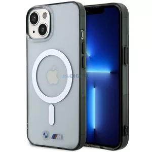 Etui BMW BMHMP14MHCRS iPhone 14 Plus 6.7" átlátszó keménytok Ezüst gyűrű MagSafe