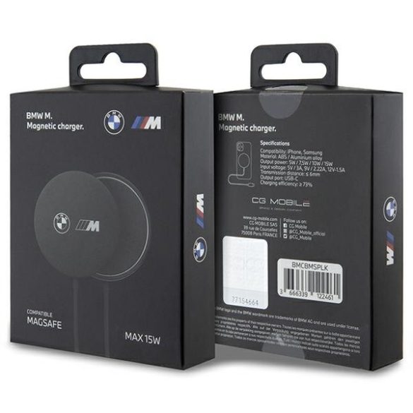 BMW indukciós töltő BMCBMSPLK 15W MagSafe fekete/black M Edition 15W M Edition