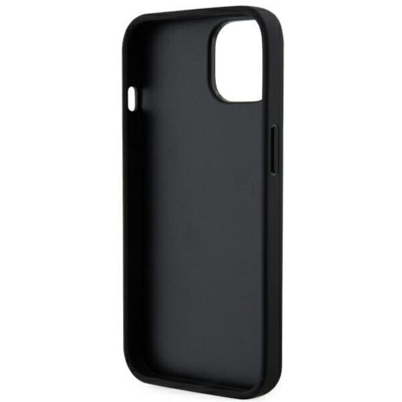 Karl Lagerfeld KLHCP14SSAKHPCK iPhone 14 / 15 / 13 6.1" fekete szafiano monogramos Choupette tok