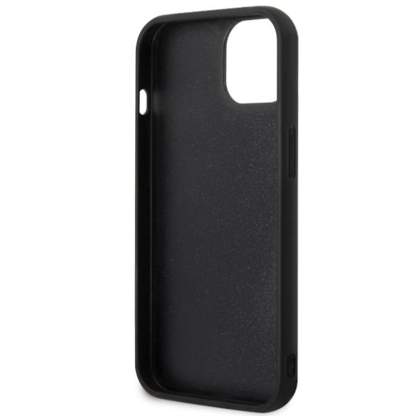 Karl Lagerfeld KLHCP14M3DRKINK iPhone 14 Plus / 15 Plus 6.7" fekete keménytok gumi ikonikus 3D