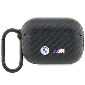 BMW BMAP2WMPUCA2 AirPods Pro 2 gen tok fekete Carbon dupla fém logó