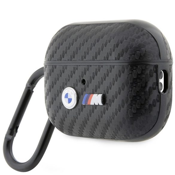 BMW BMAP2WMPUCA2 AirPods Pro 2 gen tok fekete Carbon dupla fém logó