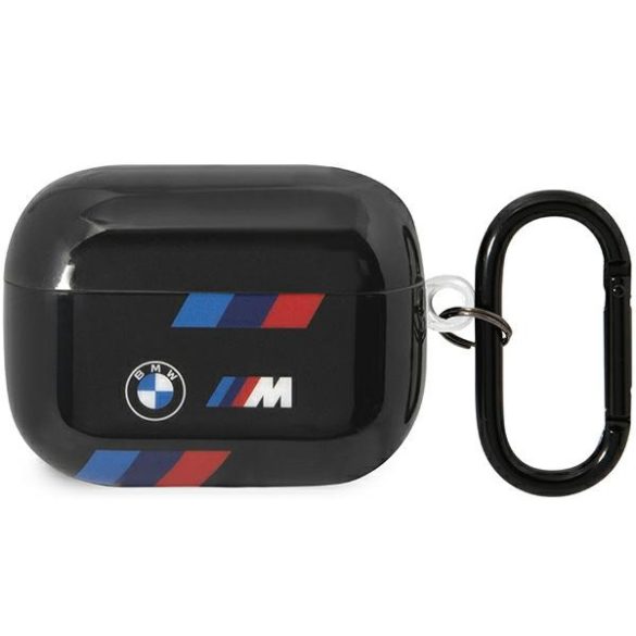 BMW BMAP222SOTK AirPods Pro 2 gen tok fekete tricolor csíkokkal