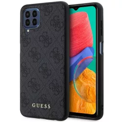   Guess GUHCSM33G4GFGR M33 5G M336 szürke keménytok  4G fém arany logó