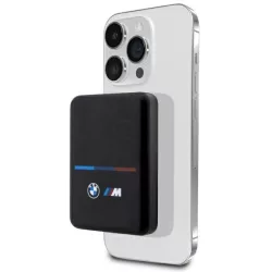   BMW Powerbank imdukciós BMPBMS3K22PGVK 5W 3000mAh + kabel fekete M Collection MagSafe M kollekció