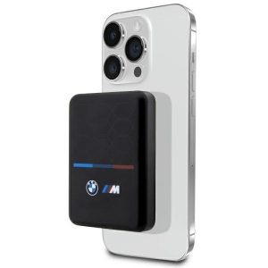 BMW Powerbank imdukciós BMPBMS3K22PGVK 5W 3000mAh + kabel fekete M Collection MagSafe M kollekció